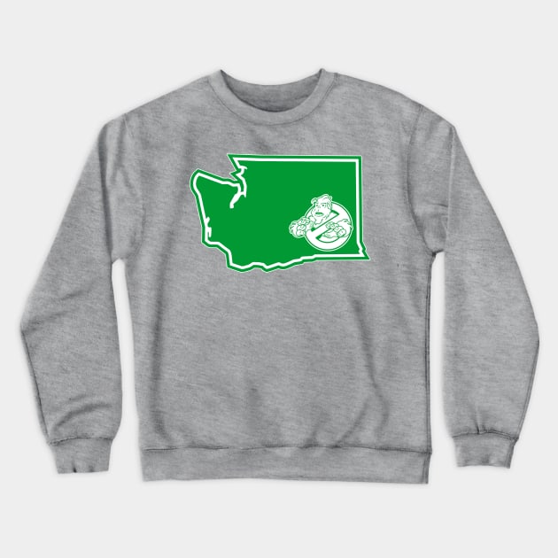 PNW:GB - Washington State (grn) Crewneck Sweatshirt by BtnkDRMS